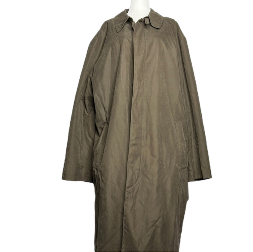 Men's Strellson Brown Full Length Lined Trench Overcoat size 54